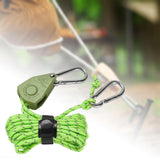 Maxbell Ratchet Hanger Rope Hanger Fast Locking Non Slip Secure Heavy Duty Wind Rope Green