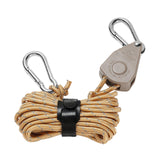 Maxbell Ratchet Hanger Rope Hanger Fast Locking Non Slip Secure Heavy Duty Wind Rope Brown