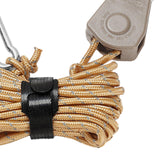 Maxbell Ratchet Hanger Rope Hanger Fast Locking Non Slip Secure Heavy Duty Wind Rope Brown