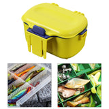 Maxbell Fishing Lure Box Multipurpose Organizer Breathable Portable Fishing Worm Box