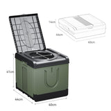 Maxbell Folding Camping Toilet Portable Toilet for Camping for Long Trips Hiking Car Green