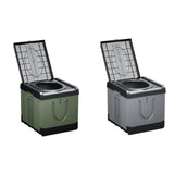 Maxbell Folding Camping Toilet Portable Toilet for Camping for Long Trips Hiking Car Green