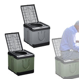 Maxbell Folding Camping Toilet Portable Toilet for Camping for Long Trips Hiking Car Green