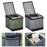 Maxbell Folding Camping Toilet Portable Toilet for Camping for Long Trips Hiking Car Green