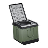 Maxbell Folding Camping Toilet Portable Toilet for Camping for Long Trips Hiking Car Green