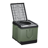 Maxbell Folding Camping Toilet Portable Toilet for Camping for Long Trips Hiking Car Green
