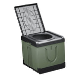 Maxbell Folding Camping Toilet Portable Toilet for Camping for Long Trips Hiking Car Green