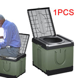 Maxbell Folding Camping Toilet Portable Toilet for Camping for Long Trips Hiking Car Green