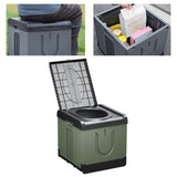 Maxbell Folding Camping Toilet Portable Toilet for Camping for Long Trips Hiking Car Green