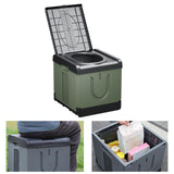 Maxbell Folding Camping Toilet Portable Toilet for Camping for Long Trips Hiking Car Green