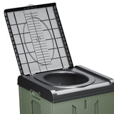 Maxbell Folding Camping Toilet Portable Toilet for Camping for Long Trips Hiking Car Green