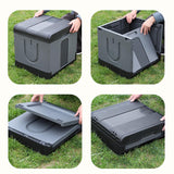 Maxbell Folding Camping Toilet Portable Toilet for Camping for Long Trips Hiking Car Black Gray