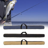 Maxbell Fishing Rod Case with Handle Portable Fishing Rod Organizer Fishing Gear Bag Blue