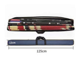 Maxbell Fishing Rod Case with Handle Portable Fishing Rod Organizer Fishing Gear Bag Blue