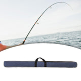 Maxbell Fishing Rod Case with Handle Portable Fishing Rod Organizer Fishing Gear Bag Blue