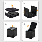 Maxbell Camping Toilet with Lid Foldable Travel Toilet for Camping Long Trips Travel