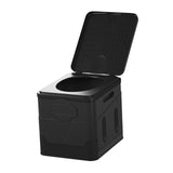 Maxbell Camping Toilet with Lid Foldable Travel Toilet for Camping Long Trips Travel