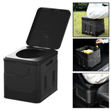 Maxbell Camping Toilet with Lid Foldable Travel Toilet for Camping Long Trips Travel