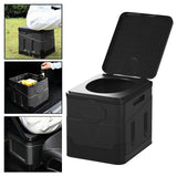 Maxbell Camping Toilet with Lid Foldable Travel Toilet for Camping Long Trips Travel