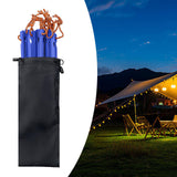 Maxbell 8Pcs Tent Stakes Lightweight Metal Stakes for Ground for Desert Outdoor Trip Blue