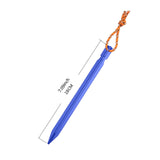 Maxbell 8Pcs Tent Stakes Lightweight Metal Stakes for Ground for Desert Outdoor Trip Blue