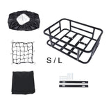 Maxbell Bike Rear Basket Metal Rear Bike Cargo Rack for Mountain Road Bikes Supplies L