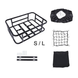 Maxbell Bike Rear Basket Metal Rear Bike Cargo Rack for Mountain Road Bikes Supplies L