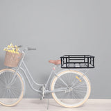 Maxbell Bike Rear Basket Metal Rear Bike Cargo Rack for Mountain Road Bikes Supplies S