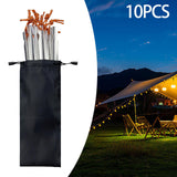 Maxbell Tent Stakes Anchors Metal Stakes for Ground for Backpacking Gardening Awning 10 Pieces Silver