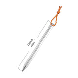 Maxbell Tent Stakes Anchors Metal Stakes for Ground for Backpacking Gardening Awning 10 Pieces Silver