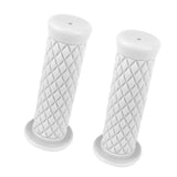 Maxbell 2 Pieces  Motorcycle Retro Handle Bar Handlebar Grips  White