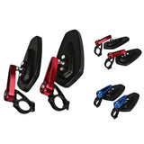Maxbell Pair CNC Handle Bar End Rearview Side View Mirrors Fit for Motorcycle Red