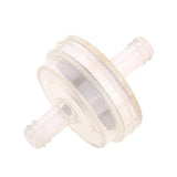 Max 6mm 1/4" Petrol Inline Fuel Filter Universal for Motorcycle Car Clear