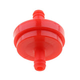 Max 6mm 1/4" Petrol Inline Fuel Filter Universal for Motorcycle Car Red
