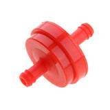 Max 6mm 1/4" Petrol Inline Fuel Filter Universal for Motorcycle Car Red