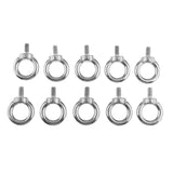 Maxbell 10pcs Eyes Bolts M8 Metric Threaded Marine Grade Boat Stainless Steel Lifting
