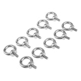 Maxbell 10pcs Eyes Bolts M8 Metric Threaded Marine Grade Boat Stainless Steel Lifting