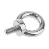 Maxbell 10pcs Eyes Bolts M8 Metric Threaded Marine Grade Boat Stainless Steel Lifting