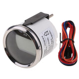 Maxbell 52mm 2" Digital Display Tachometer Gauge for Marine Boat Black Chrome