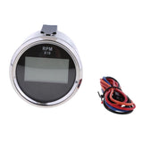 Maxbell 52mm 2" Digital Display Tachometer Gauge for Marine Boat Black Chrome