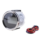 Maxbell 52mm 2" Digital Display Tachometer Gauge for Marine Boat Black Chrome