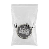 Maxbell 52mm 2" Digital Display Tachometer Gauge for Marine Boat Black Chrome