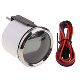 Maxbell 52mm 2" Digital Display Tachometer Gauge for Marine Boat Black Chrome