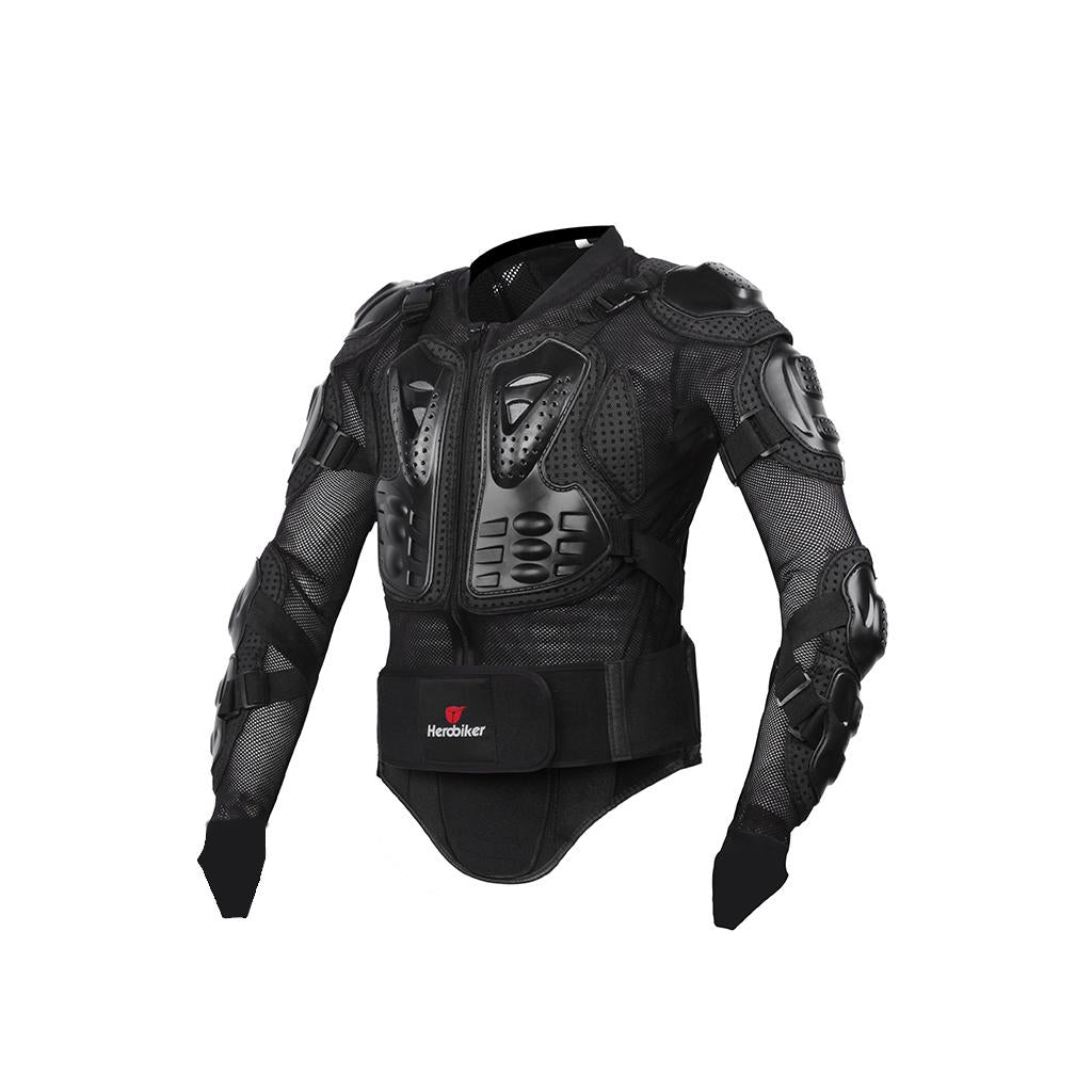 Max HEROBIKER Full Body Protective Armour Jacket Spine Chest Protection L