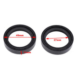 Max Pair Black Motorcycle Shock Absorption Rubber Oil Seal for Honda