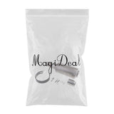 Maxbell Universal Motorcycle Modified Exhaust Muffler Pipe for Yamaha Kawasaki 36-51mm Silver