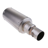 Maxbell Universal Motorcycle Modified Exhaust Muffler Pipe for Yamaha Kawasaki 36-51mm Silver