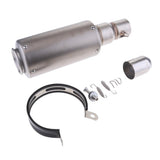Maxbell Universal Motorcycle Modified Exhaust Muffler Pipe for Yamaha Kawasaki 36-51mm Silver