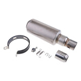 Maxbell Universal Motorcycle Modified Exhaust Muffler Pipe for Yamaha Kawasaki 36-51mm Silver