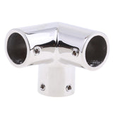 Maxbell Heacy Duty Stainless Steel Boat Hand Rail Fitting 22mm 3 Way Corner Elbow